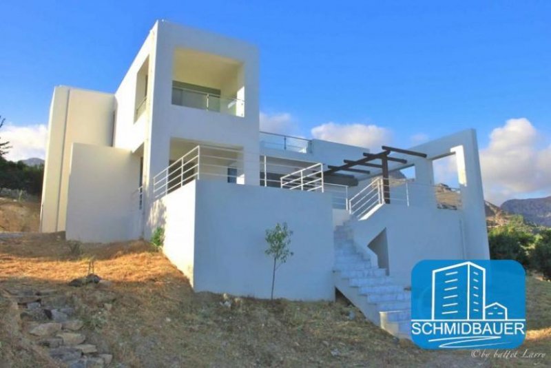 Sellia bei Plakias Kreta, Plakias: Villa mit spektakulärem Meerblick im Süden zu verkaufen Haus kaufen